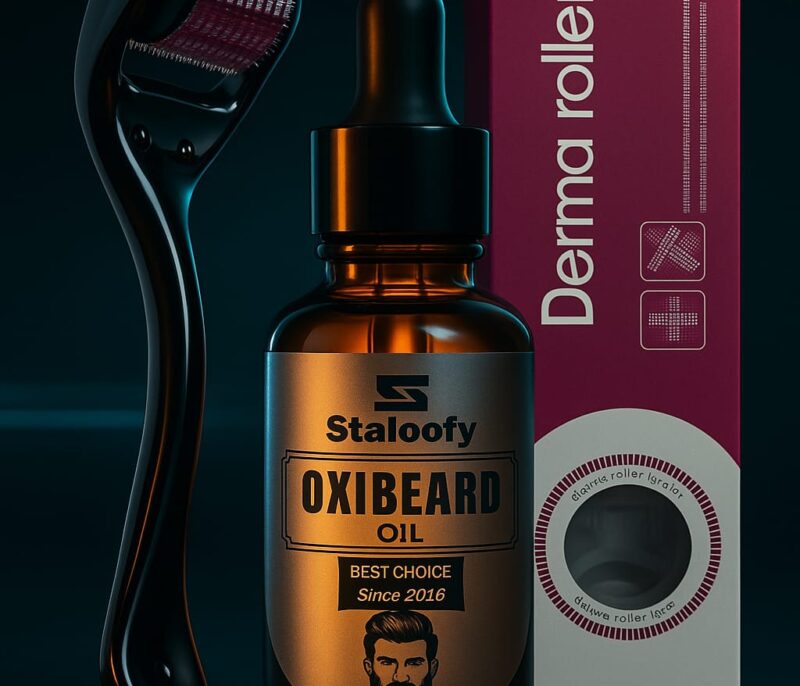 Staloofy OxiBeard Growth Oil 30ml + DRS Derma Roller